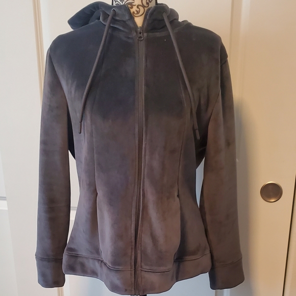 Time and Tru Cozy Soft Velvet Jacket - Picture 3 of 15